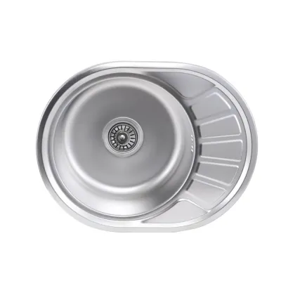 Кухонна мийка з нержавіючої сталі Platinum Сатин 5745, 0,8/180 мм