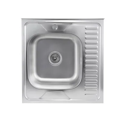 Кухонна мийка з нержавіючої сталі Platinum Сатин 6060 L, 0,7/160 мм