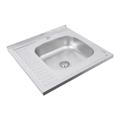 Кухонна мийка з нержавіючої сталі Platinum Сатин 6060 R, 0,7/160 мм