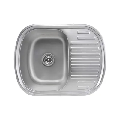 Кухонна мийка з нержавіючої сталі Platinum Сатин 6349, 0,8/180 мм