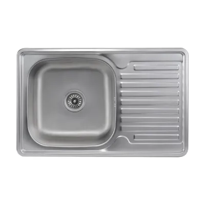 Кухонная мойка из нержавеющей стали Platinum Сатин 7850, 0,8/180 мм
