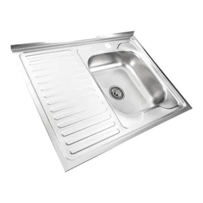 Кухонна мийка з нержавіючої сталі Platinum Сатин 8060 R, 0,7/160 мм