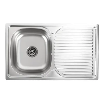 Кухонна мийка з нержавіючої сталі Platinum Декор 7848, 0,8/180 мм