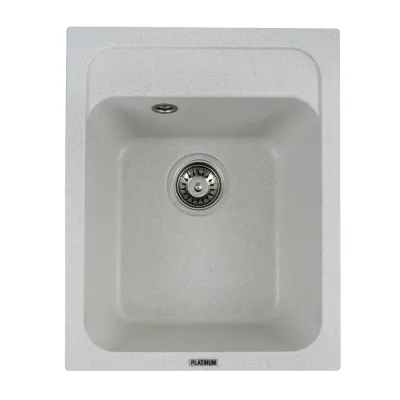 Мийка кухонна Platinum 4050 KORRADO граніт, білий в крапку
