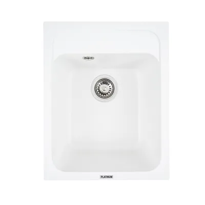 Мийка кухонна Platinum 4050 KORRADO граніт, білосніжний