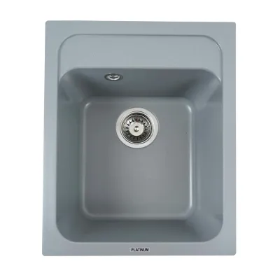 Мийка кухонна Platinum 4050 KORRADO граніт, сірий металік
