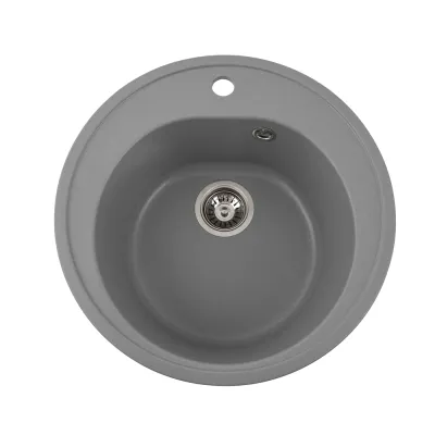 Мийка кухонна Platinum 510 LUNA граніт, сірий металік