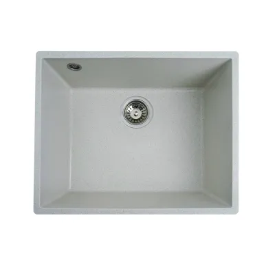 Мийка кухонна Platinum 5444 OASIS граніт, білий в крапку
