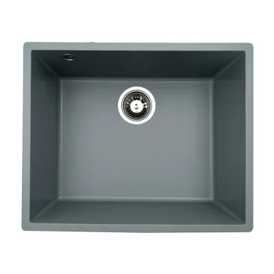 Мийка кухонна Platinum 5444 OASIS граніт, сірий металік