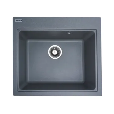 Мийка кухонна Platinum 5852 VESTA граніт, сірий мусон