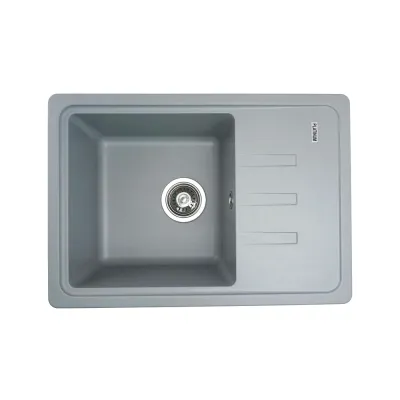 Мийка кухонна Platinum 6243 LIANA граніт, сірий металік