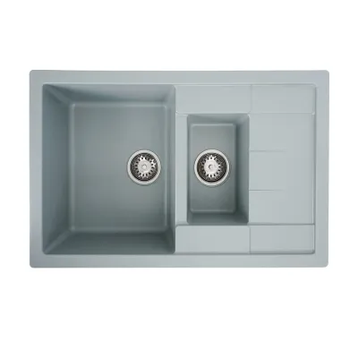 Мийка кухонна Platinum 7850W TOSKANA граніт, сірий металік