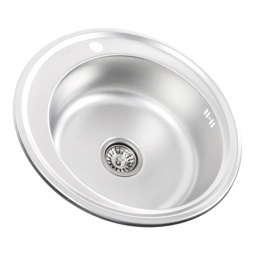 Кухонна мийка з нержавіючої сталі Platinum 510 Декор, 0,6/170 мм- Фото 2