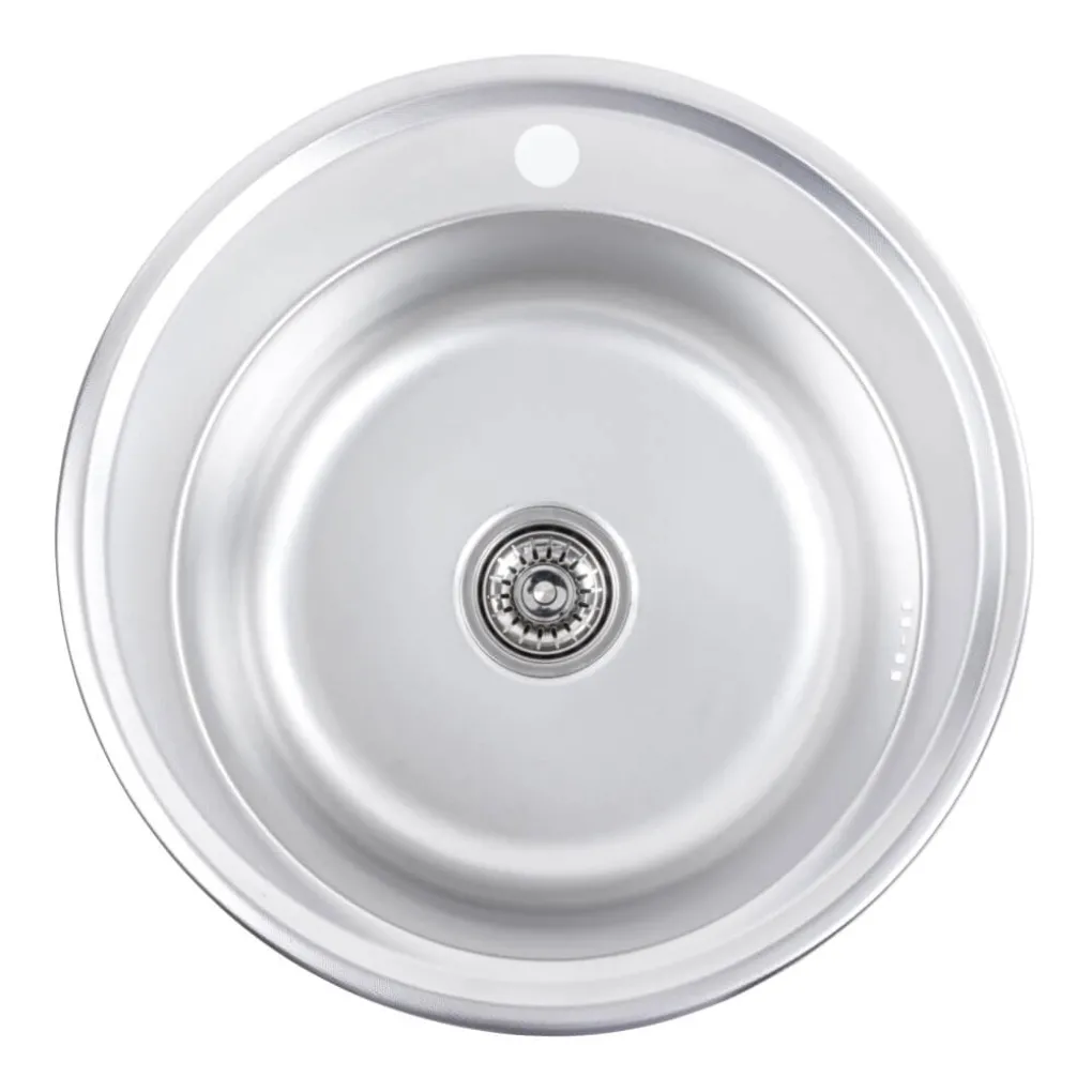 Кухонна мийка з нержавіючої сталі Platinum 510 Декор, 0,6/170 мм- Фото 1
