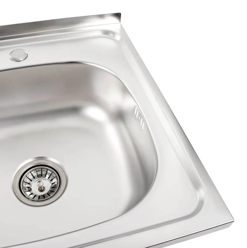 Кухонна мийка з нержавіючої сталі Platinum 5050 Сатин, 0,7/160 мм- Фото 4