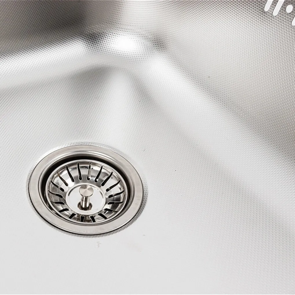 Кухонна мийка з нержавіючої сталі Platinum 5848 Декор, 0,8/180 мм- Фото 4