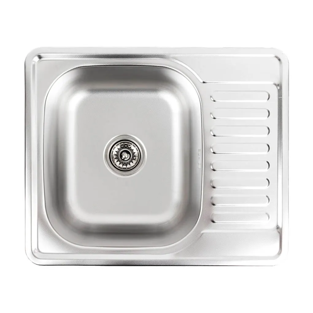 Кухонная мойка из нержавеющей стали Platinum 5848 Декор, 0,8/180 мм- Фото 1