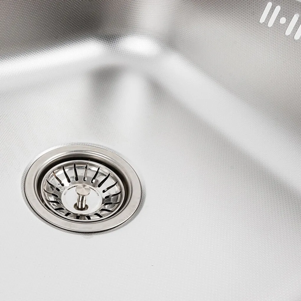 Кухонна мийка з нержавіючої сталі Platinum 8060 L Декор, 0,7/160 мм- Фото 4