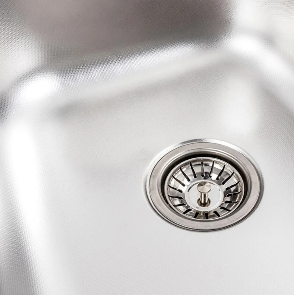 Кухонная мойка из нержавеющей стали Platinum 9550В Декор, 0,8/180 мм- Фото 3