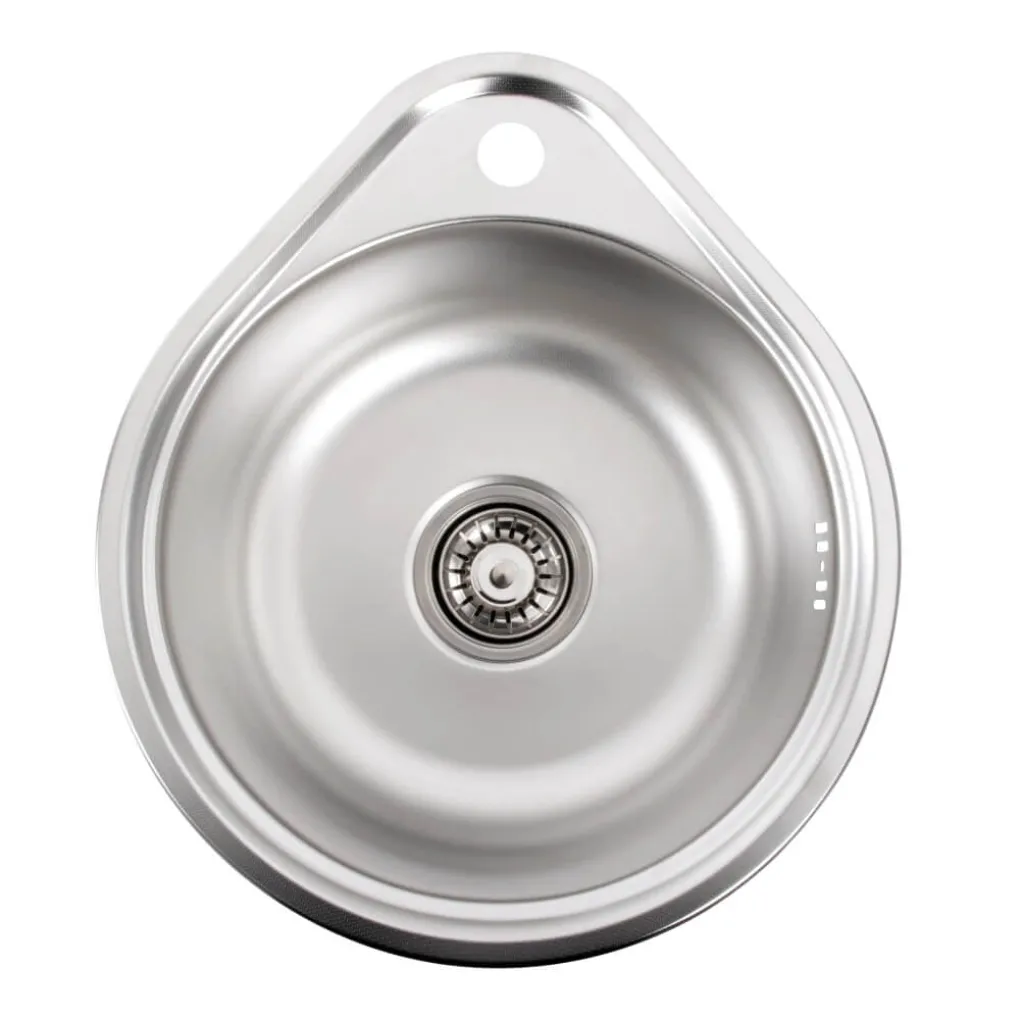 Кухонна мийка з нержавіючої сталі Platinum Декор 4539, 0,6/170 мм- Фото 3