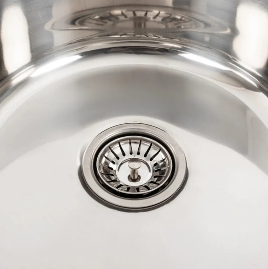 Кухонна мийка з нержавіючої сталі Platinum Поліровка 490, 0,8/180 мм- Фото 3