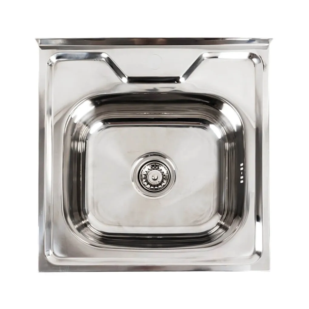 Кухонна мийка з нержавіючої сталі Platinum Поліровка 5050, 0,7/160 мм- Фото 1