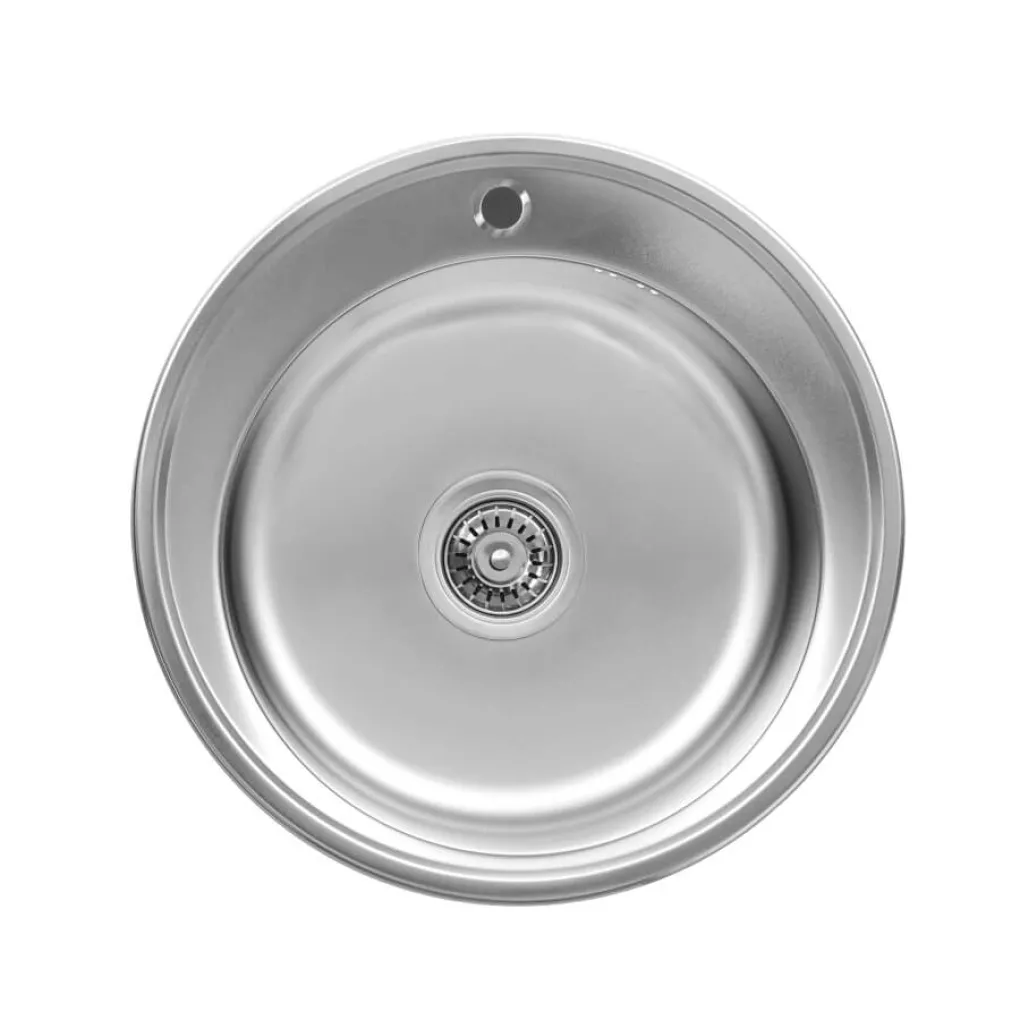Кухонна мийка з нержавіючої сталі Platinum Сатин 510, 0,6/170 мм- Фото 1
