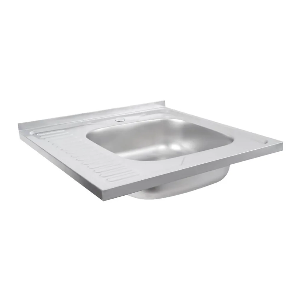 Кухонна мийка з нержавіючої сталі Platinum Сатин 6060 R, 0,7/160 мм- Фото 3