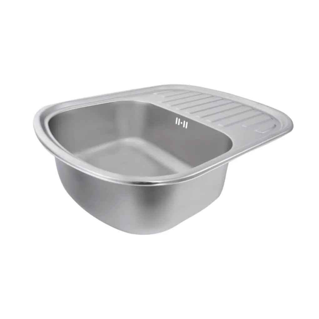 Кухонна мийка з нержавіючої сталі Platinum Сатин 6349, 0,8/180 мм- Фото 3