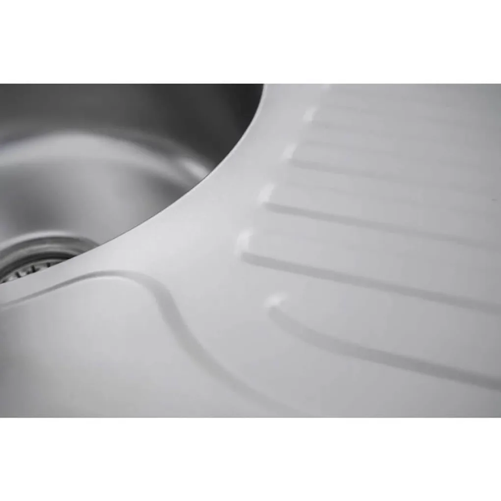 Кухонна мийка з нержавіючої сталі Platinum Сатин 6745, 0,8/180 мм- Фото 4