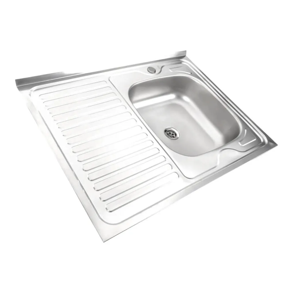 Кухонна мийка з нержавіючої сталі Platinum Сатин 8060 R, 0,5/160 мм- Фото 2