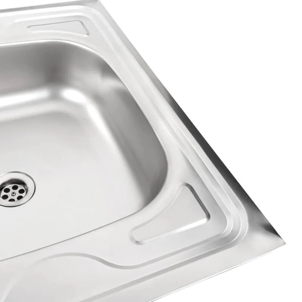 Кухонна мийка з нержавіючої сталі Platinum Сатин 8060 R, 0,5/160 мм- Фото 4