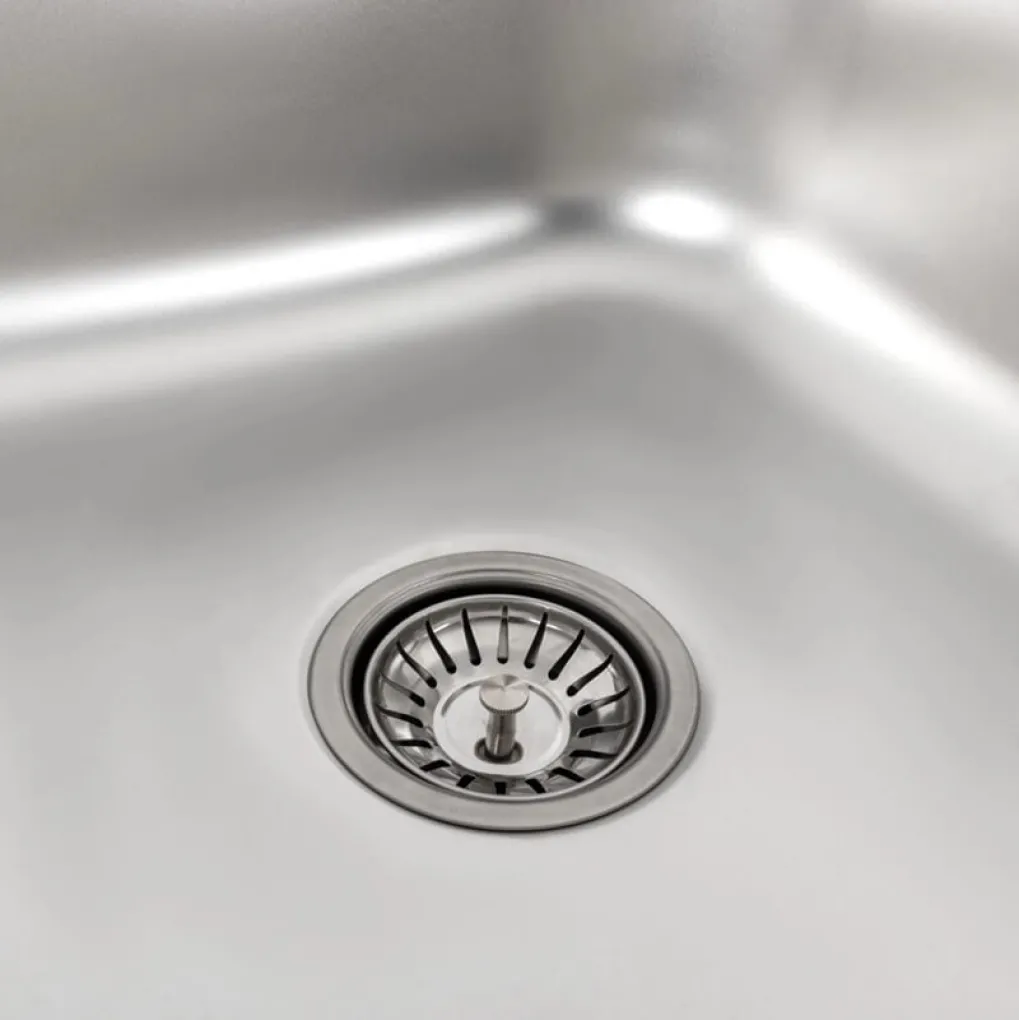 Кухонна мийка з нержавіючої сталі закруглена Platinum Сатин 7848 (0,8/180 мм)- Фото 3
