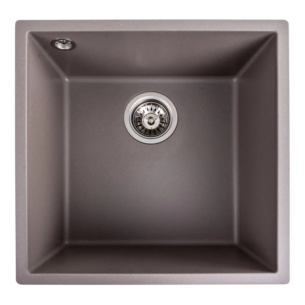 Мийка кухонна Platinum 4040 RUBA граніт, дюна- Фото 1