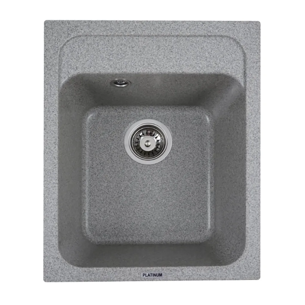 Мийка кухонна Platinum 4050 KORRADO граніт, сірий- Фото 1