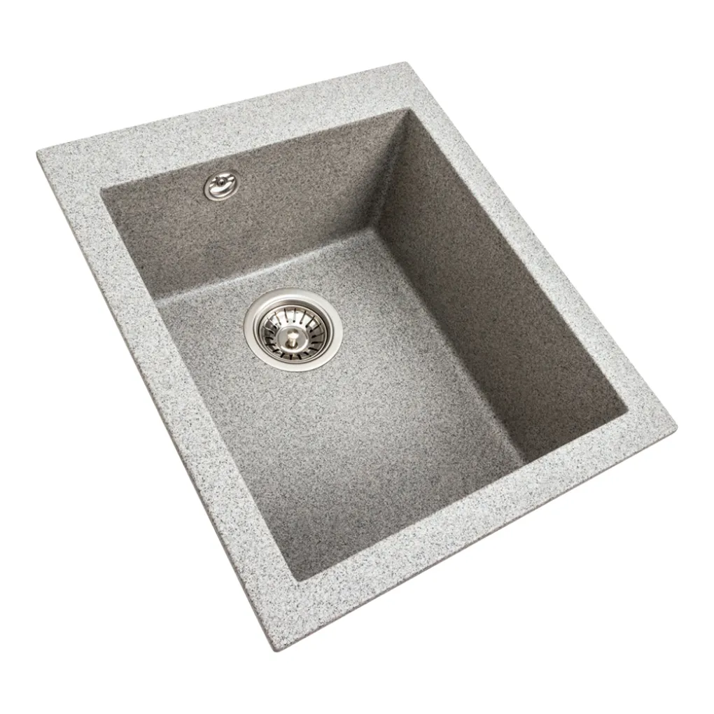 Мийка кухонна Platinum 4150 SOKIL граніт, сірий- Фото 2