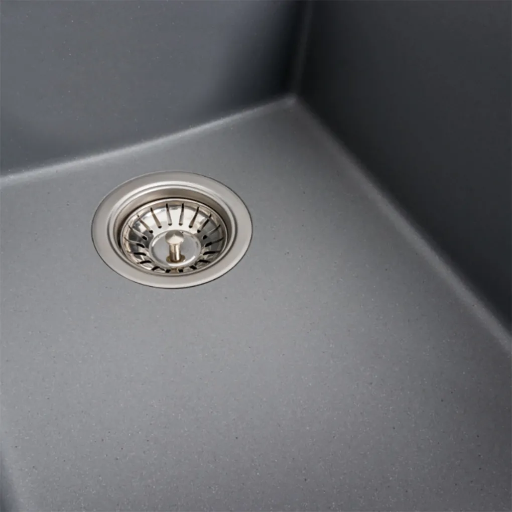 Мийка кухонна Platinum 4150 SOKIL граніт, сірий металік- Фото 3