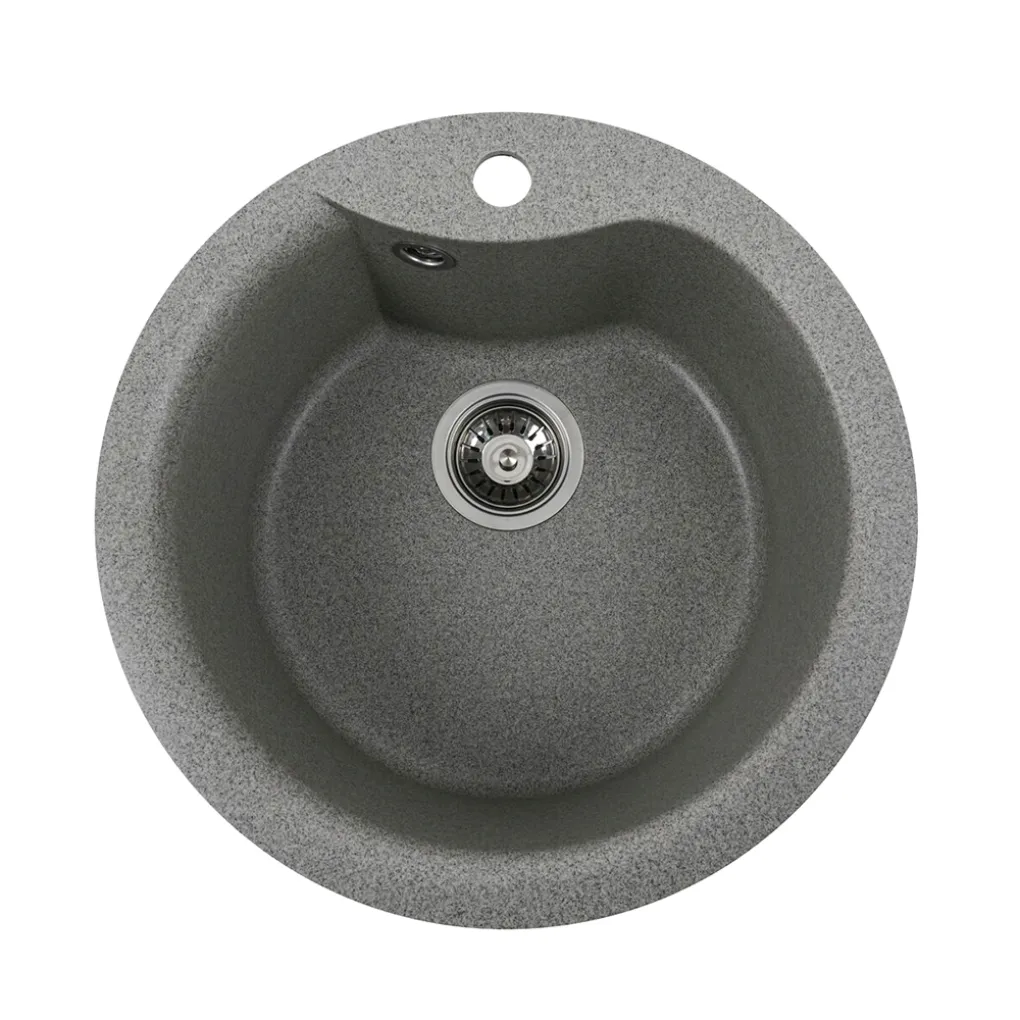 Мийка кухонна Platinum 480 TURAS граніт, сірий- Фото 1