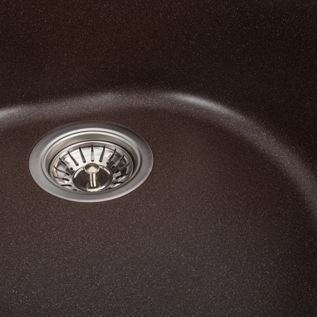 Мойка кухонная Platinum 510 LUNA гранит, мокко- Фото 4