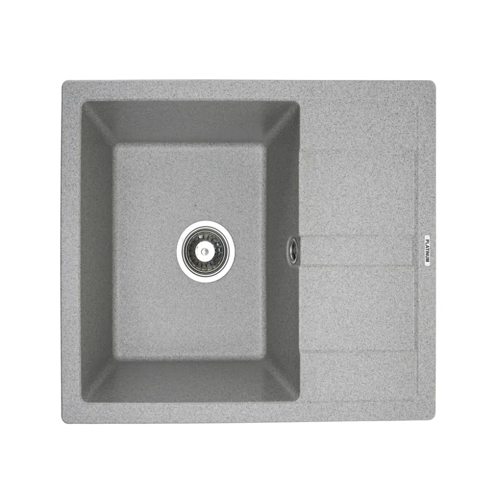 Мойка кухонная Platinum 5851 ARIA гранит, серый- Фото 1