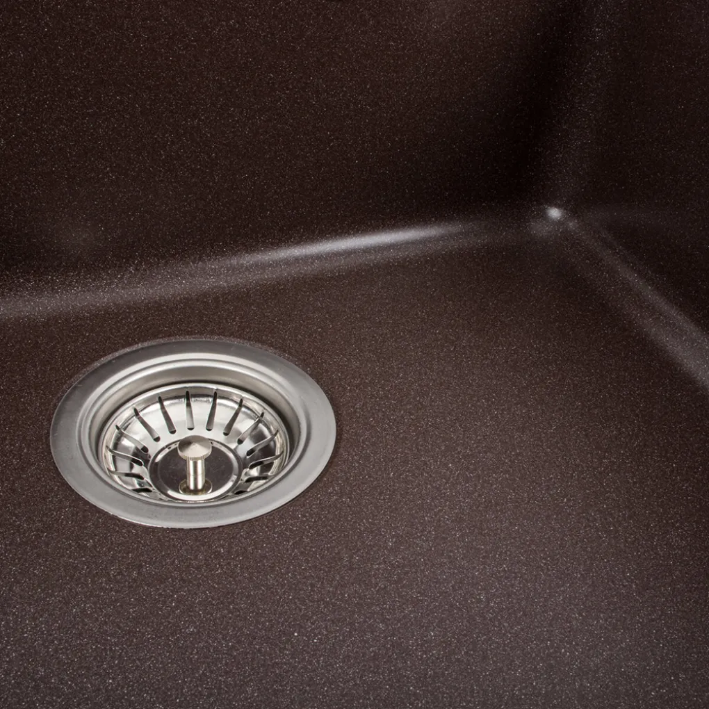 Мийка кухонна Platinum 5852 VESTA граніт, мокко- Фото 4