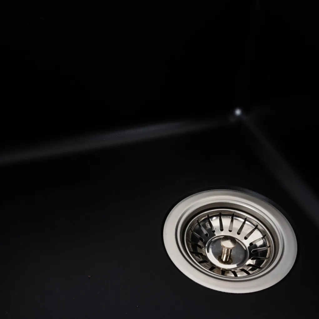 Мийка кухонна Platinum 6243 LIANA граніт, чорний- Фото 4