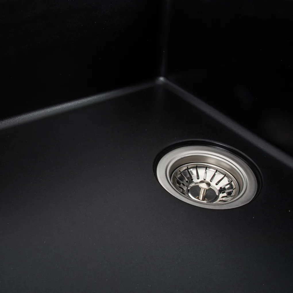 Мойка кухонная Platinum 7850 ROMA гранит, черный- Фото 4