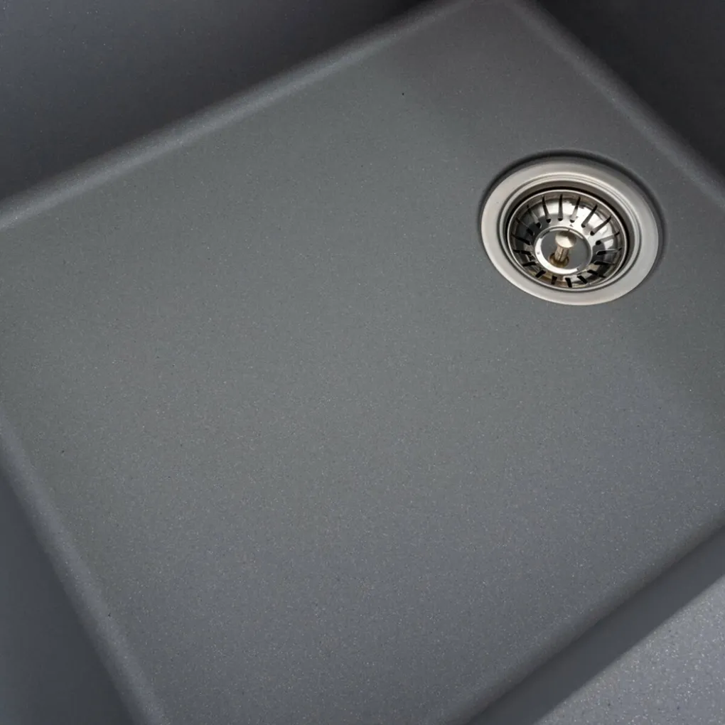 Мийка кухонна Platinum 7850 ROMA граніт, сірий металік- Фото 4