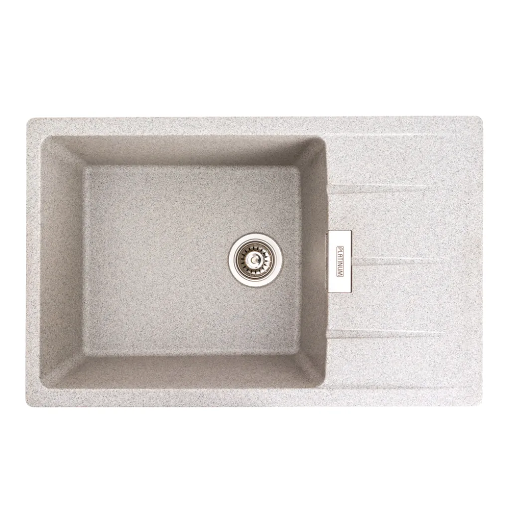 Мийка кухонна Platinum 7850 ROMA граніт, сірий- Фото 1