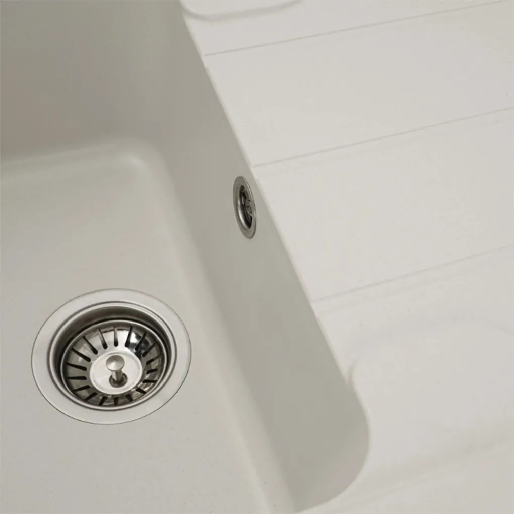 Мийка кухонна Platinum 7850 VERONA граніт, білосніжний- Фото 4