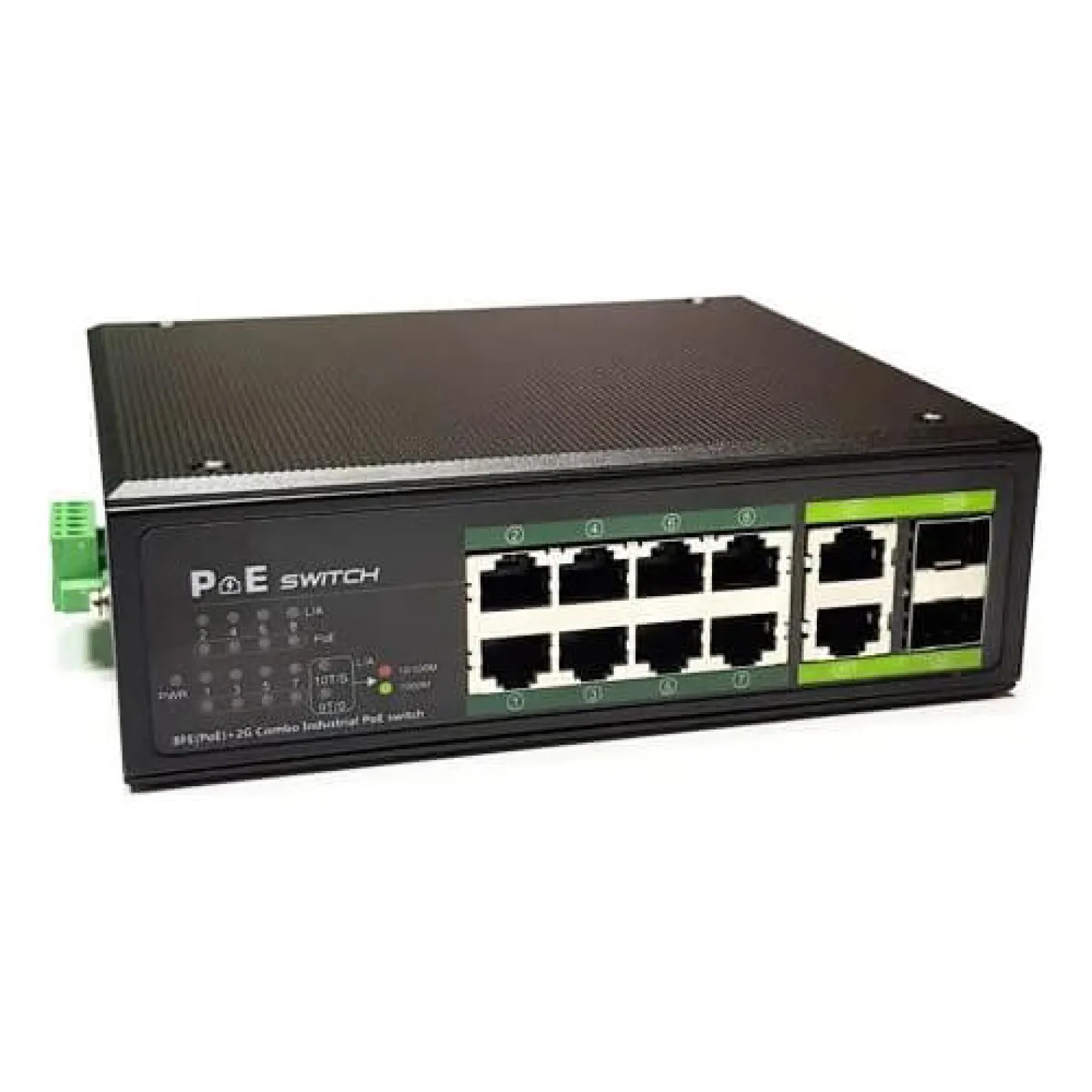 PoE коммутатор PowerPlant 8ch 1000Mbps+2G uplink 2 SFP - Фото 2