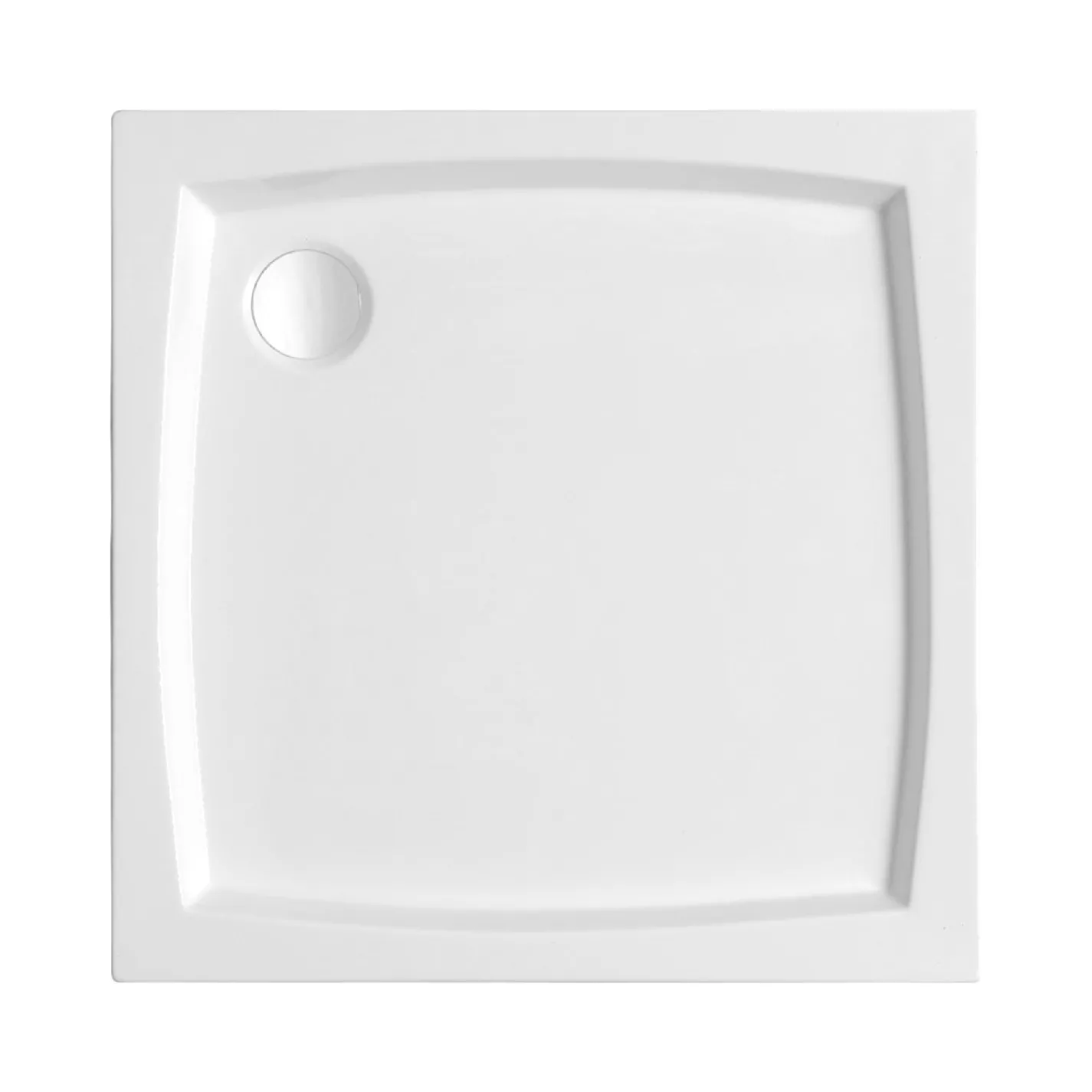 Душовий піддон Primera Basic 900x900, квадратний, білий (BAS1090) - Фото 1