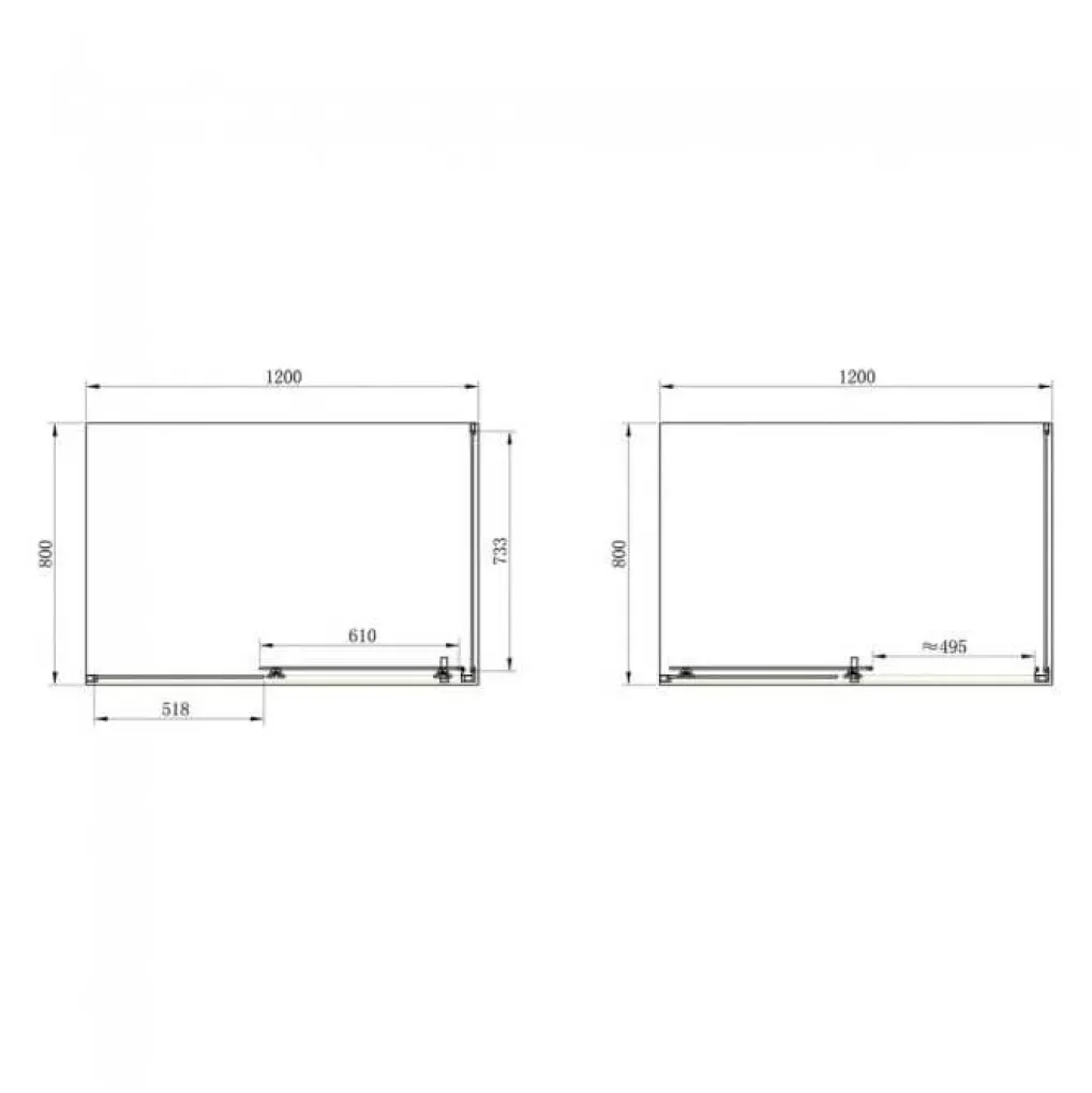 Душевая кабина Primera Frame 120x80 хром/прозрачное стекло (SHRC55126)- Фото 2