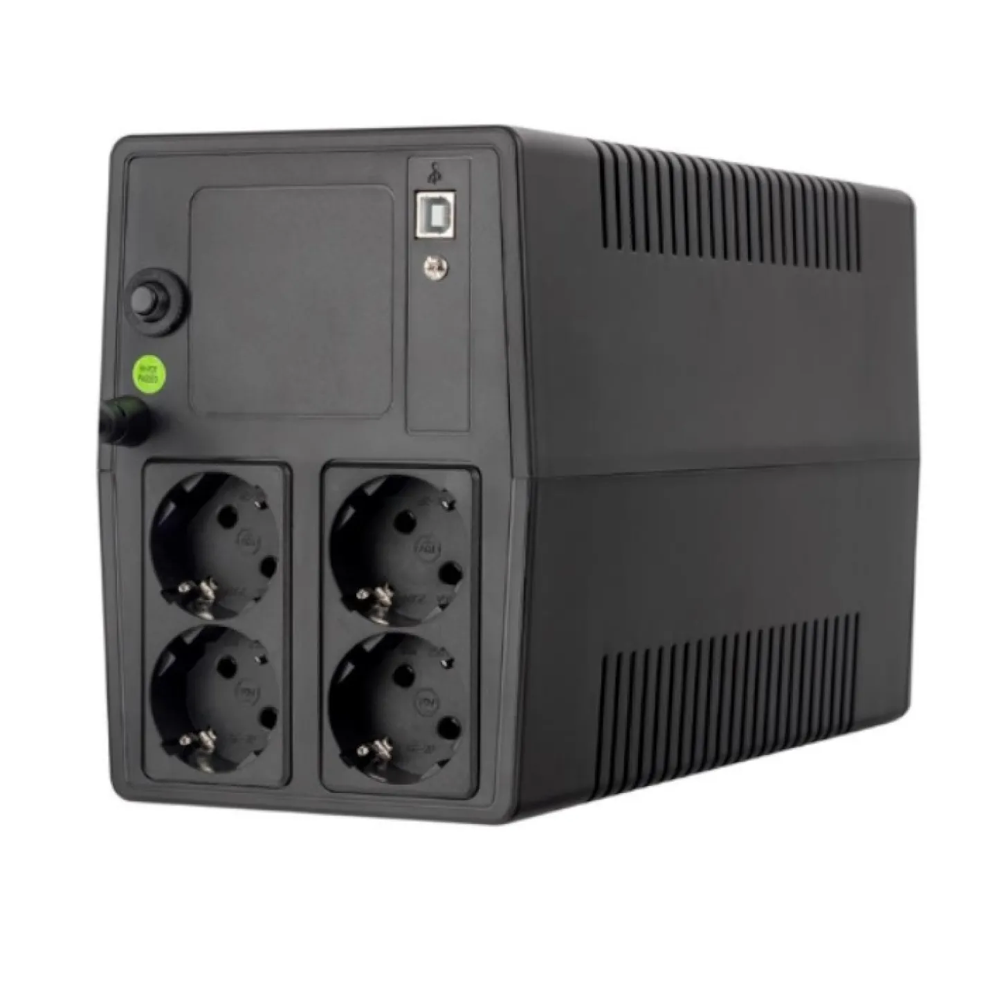 Джерело безперебійного живлення Prologix 1000 4 розетки (PLPU1000VA4LED) - Фото 1
